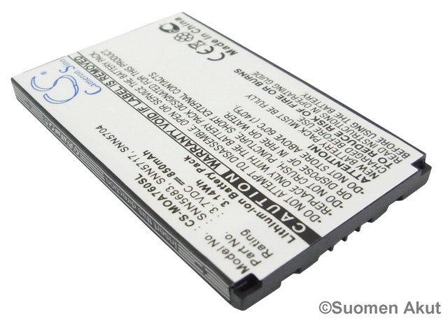 Motorola A630 puhelimen tarvikeakku CS - Motorola kännykän akut - 4894128005735 - 1