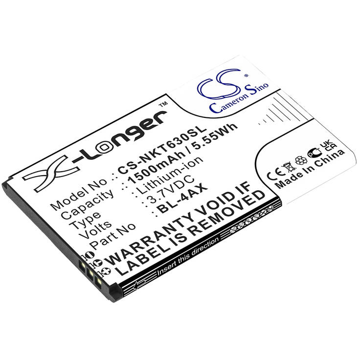 Nokian Puhelimen tarvikeakku BL-4AX - Nokia kännykän akut - 4894128174745 - 1