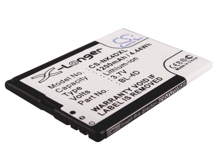 Nokian puhelimen tarvikeakku BL-4D CS - Nokia kännykän akut - 4894128037125 - 1