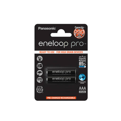 Panasonic Eneloop AAA 1.2V 930mAh 2kpl - AA & AAA Akut ja kennot - 5410853064237 - 1