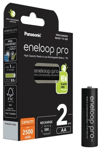 Panasonic Eneloop Pro AA 1.2V 2500mAh - AA & AAA Akut ja kennot - 5410853064145 - 1