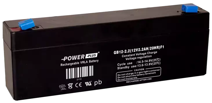 Power Plus Agm-akku 12V 2,2Ah pitkä - AGM ajovoima- ja teollisuusakut - 2115 - 3