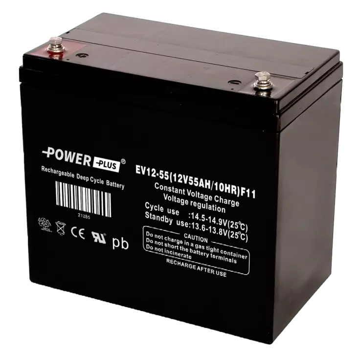 Power Plus Agm-akku 12V 55Ah Deep Cycle - AGM ajovoima- ja teollisuusakut - 21285 - 3