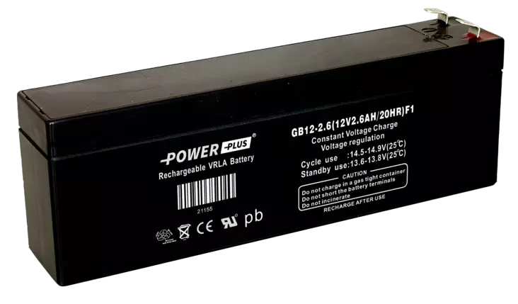 Power plus Agm-akku12v 2,6Ah navat vier - AGM ajovoima- ja teollisuusakut - 21155 - 3