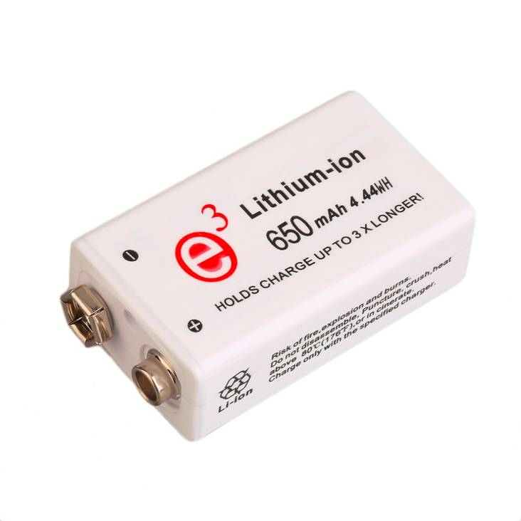 Soshine 9V Li-ion ladattava 650mAh - Li-ion Kennot ja piirit - 0905 - 1