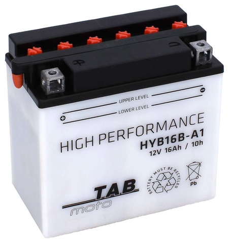 TAB Mp-Akku YB16B-A1/HYB16B-A1 12V 16Ah 175A - MP- ja kelkan korkilliset vakioakut - 8435336102005 - 1