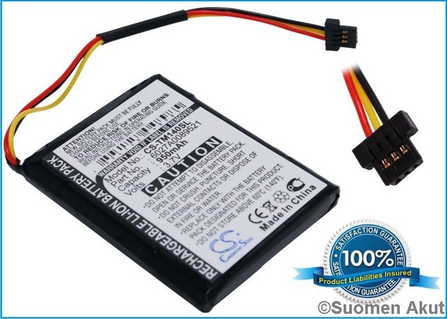 TomTom akku 3.7v 950mAh One 140 - TomTom navigaattorin akut - 4894128048985 - 1