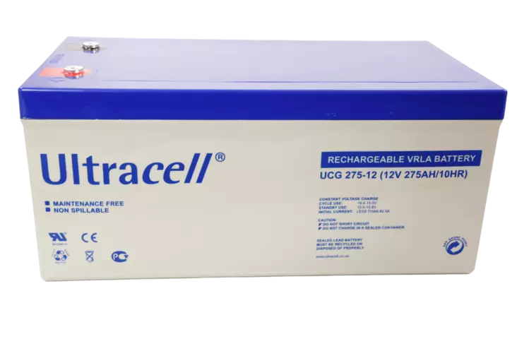 Ultracell UCG275-12 geeliakku 12V 275Ah - Geeli ajovoima- ja teollisuusakut - 12555 - 2