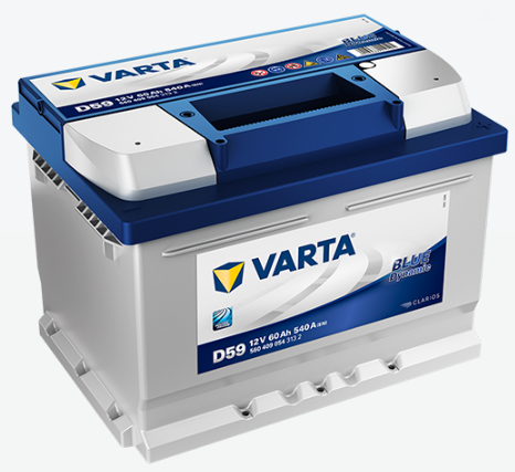 Varta Blue D59 12V 60Ah 540A - Varta käynnistysakut - 4016987119525 - 1