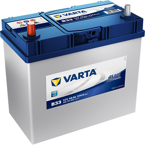Varta Blue Dynamic B33 12V 45Ah 330A - Varta käynnistysakut - 4016987119655 - 1