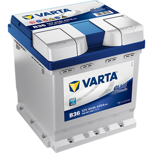 Varta Blue Dynamic B36 12V 44Ah 420A - Varta käynnistysakut - 4016987143605 - 1