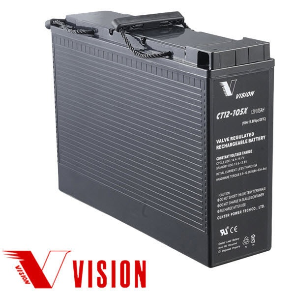 Vision Agm-Akku CT12-105X 12v 100Ah/10h - AGM ajovoima- ja teollisuusakut - 88996710095 - 1