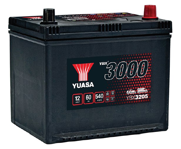 Yuasa KäynnistysakkuYBX3205 12V60Ah 540A - Yuasa käynnistysakut - 5050694037535 - 1