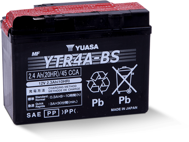 Yuasa Mp-Akku YTR4A-BS 12V 2,3Ah/10HR - AGM MP- ja kelkan akut - 4906958000825 - 1