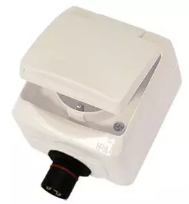 DEFA seinäpistorasia 230VAC 1osainen 10A - Ajoneuvojen akkulaturit - 7042287004015 - 1