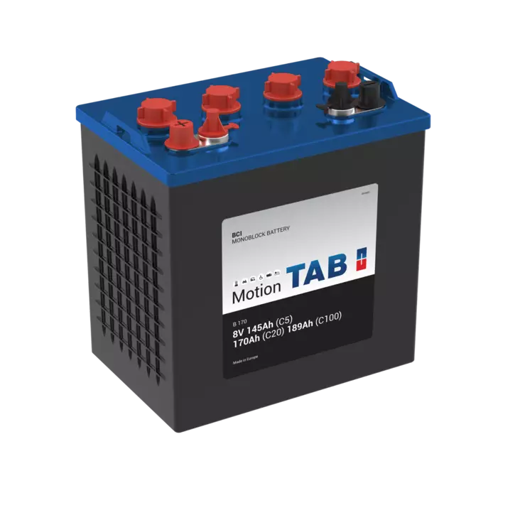 TAB Motion BCI B170 8V 170AH/20HR DT - Putki- ja massalevyakut - 3838807053885 - 3