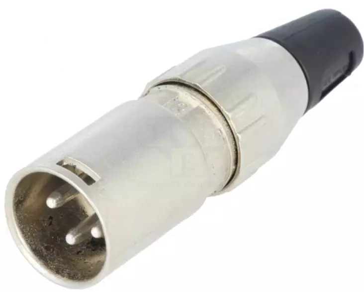 XLR Liitin Uros 3 pinninen - Teollisuusliittimet - 100025 - 1