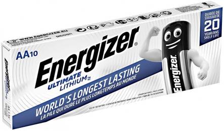 Energizer AA 1.5v lithiumparisto10kpl - AA & AAA 1.5V lithiumparistot - 7638900343526 - 1