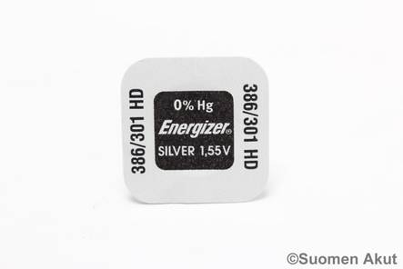 Energizer Kellonparisto 386/43W 1.55V - Energizer kellonparisto - 7638900950076 - 1
