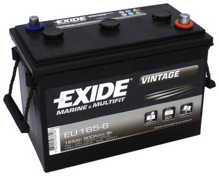 Exide EU165-6 akku 6V 165AH - Exide käynnistysakut - 3661024036146 - 1