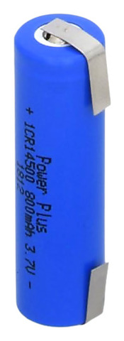 Power Plus AA 3.7V 800mAh Li-Ion JK - Liion Juotoskorvalliset kennot - 007454896 - 1