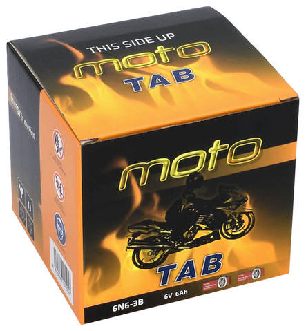 TAB Mp-Akku 6N6-3B 6V 6Ah - MP- ja kelkan korkilliset vakioakut - 8435336101916 - 2