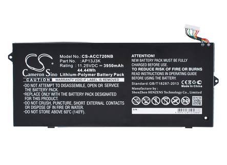 Tietokoneen Akku ACER 11.25V3950mAh(553) - Acer kannettavan akut - 4894128105886 - 1