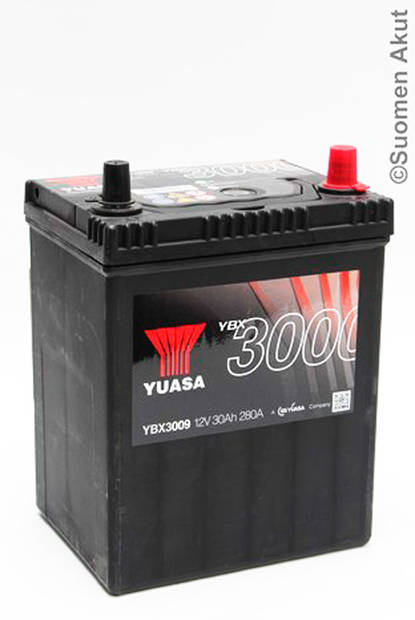 Yuasa KäynnistysakkuYBX3009 12V30Ah 280A - Yuasa käynnistysakut - 5050694029486 - 1