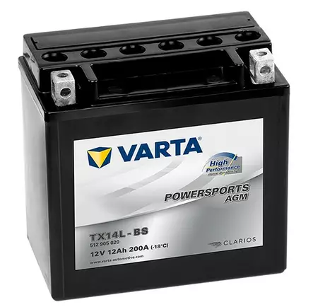 Varta Mp-Akku TX14L-BS 12V 12Ah200A(En - AGM MP- ja kelkan akut - 4016987169346 - 1