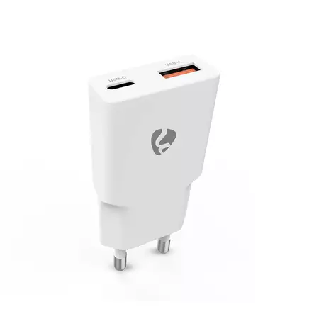 Nedis verkkolaturi 1 USB-A/USB-C portti - Mobiililaitelaturit - 5412810470266 - 1