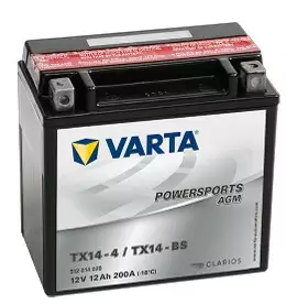 Varta Mp-Akku TX14-BS 12V 12Ah200A(En - AGM MP- ja kelkan akut - 4016987127476 - 1