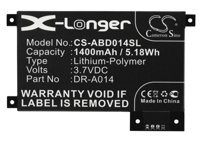 Amazon Do1200 Akku 3.7v 1400mah - E-kirjan akut - 4894128081296 - 1