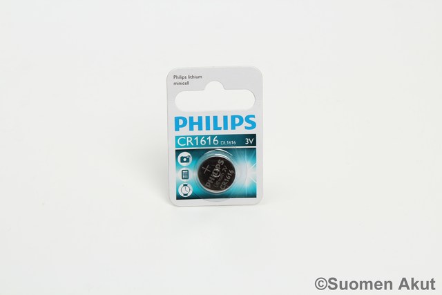 CR1616 Philips Lithiumparisto 3v - CR1616 3V lithiumparistot - 8711500858276 - 1