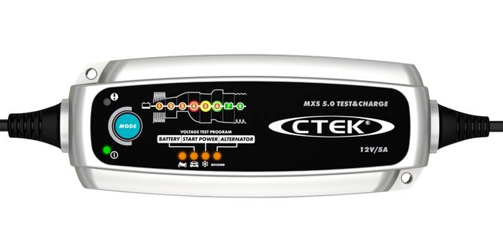 CTEK MXS 5.0 Test&charge 12V 5A - Ajoneuvojen akkulaturit - 7350009563086 - 1