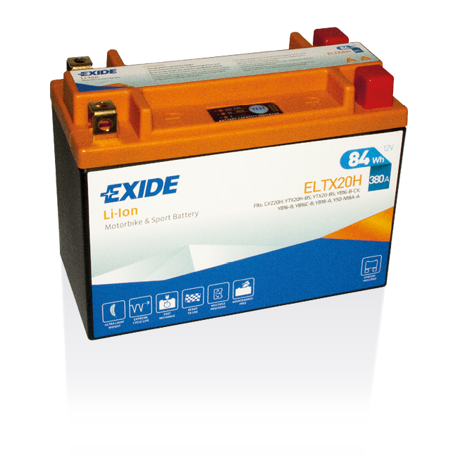 Exide Mp-Akku ELTX20H 12V 84Wh 380CCA - Li-ion MP- ja kelkan akut - 3661024036856 - 1