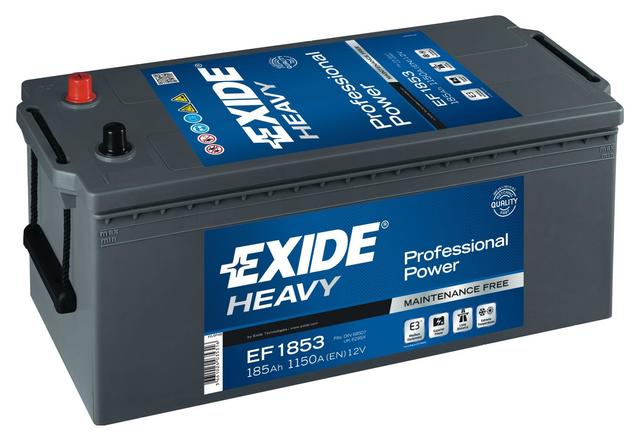 Exide Professional EF1853 12V 185Ah - Exide käynnistysakut - 3661024035316 - 1