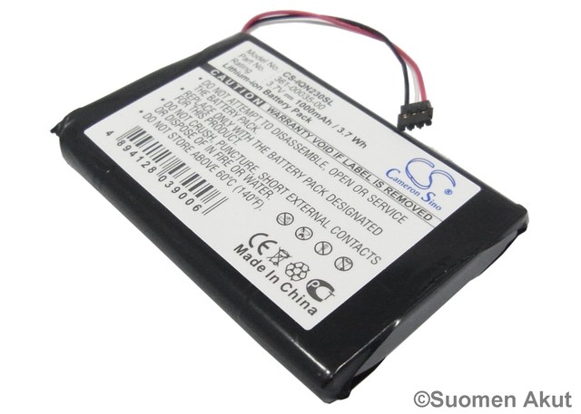 Garmin GPS-akku 3.7v 1000mAh Liion - Garmin navigaattorin akut - 4894128039006 - 1