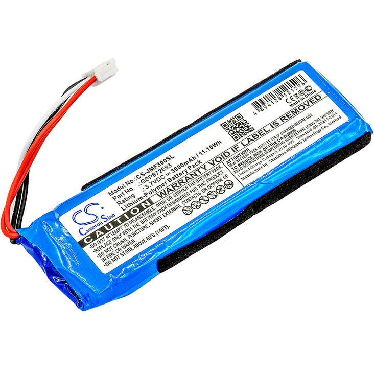 JBL Flip 3 akku 3.7v 3000mAh - Langattomien ja bluetooth kaiutin akut - 4894128121596 - 1