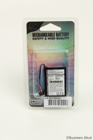 Mitac akku 3.7V 750mAh Liion - Mitac navigaattorin akut - 4894128030416 - 1