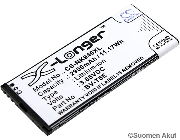 Nokian Puhelimen tarvikeakku BV-T5E CS - Nokia kännykän akut - 4894128124566 - 1