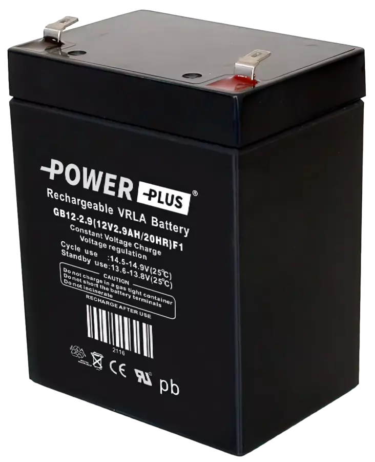 Power Plus Agm-akku 12V 2,9Ah - AGM ajovoima- ja teollisuusakut - 2116 - 2