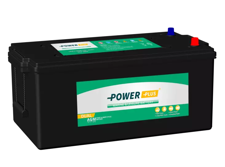 Power Plus Dual AGM LPM12-240HD12V 240Ah - Power plus vene- ja vapaa-ajan akut - 900006 - 2