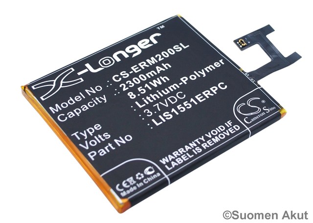 Sony Ericsson 3.7V 2300mAh Li-poXperiaE3 - Sony Ericsson kännykän akut - 4894128104476 - 1
