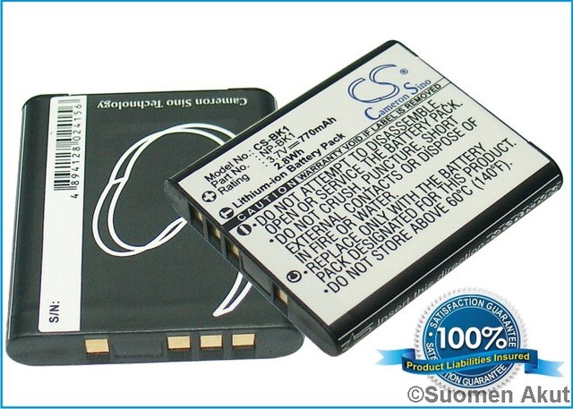 Sony akku NP-BK1 3.7V 770mAh - Sony kameranakut - 4894128024156 - 1
