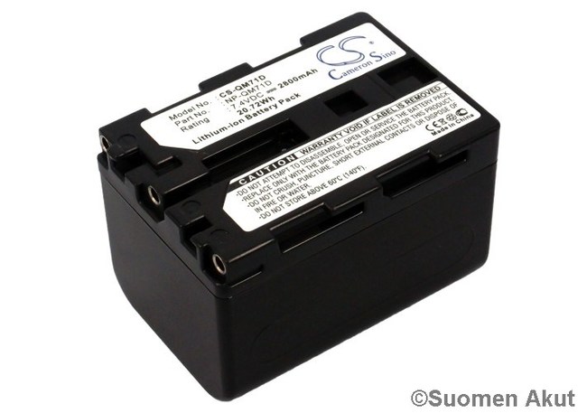 Sony akku NP-QM71D 7.4V 2800mAh Liion CS - Sony kameranakut - 4894128003786 - 1