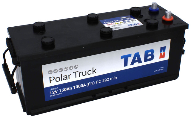 TAB käynnistysakku Polar Truck TR15M 12V 150Ah 1000A(EN - Tab käynnistysakut - 3838807020696 - 1