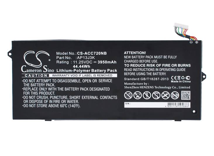 Tietokoneen Akku ACER 11.25V3950mAh(553) - Acer kannettavan akut - 4894128105886 - 1
