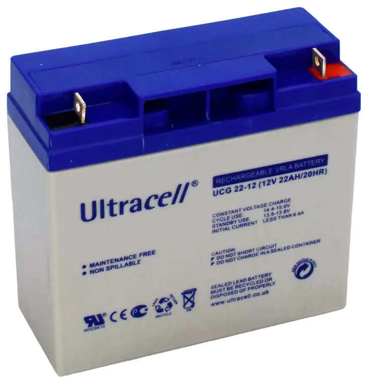 Ultracell UCG22-12 geeliakku 12V 22Ah - Geeli ajovoima- ja teollisuusakut - 21216 - 2