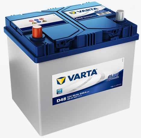 Varta Blue D48 12V 60Ah 540A - Varta käynnistysakut - 4016987119686 - 1