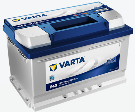 Varta Blue Dynamic E43 12V 72Ah 680A En - Varta käynnistysakut - 4016987119556 - 1